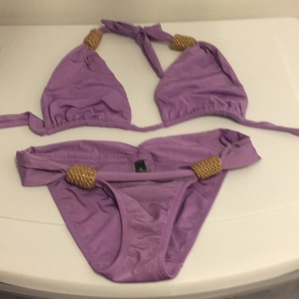 Shimmery lavender bikini